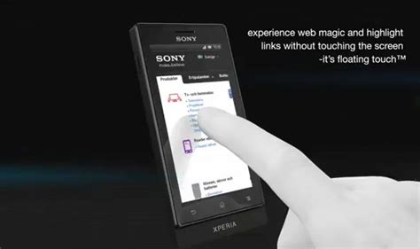 Sony Xperia Solas Floating Touch Explained Soyacincau