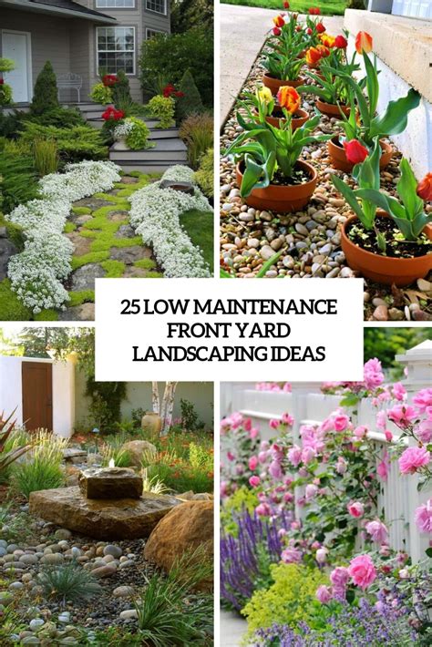 25 Low Maintenance Front Yard Landscaping Ideas