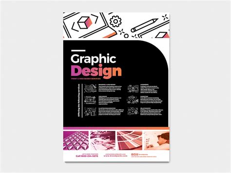 Graphic Design Agency Poster Template V5 Brandpacks