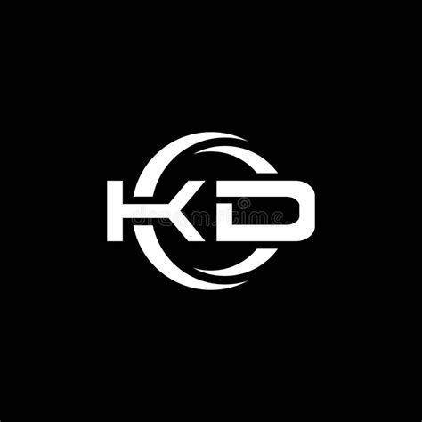 Kd Logo Monogram Design Template Stock Vector Illustration Of Initial