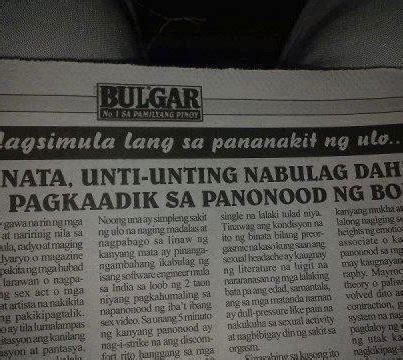 The term tabloid journalism refers to an emphasis on such topics as sensational crime stories, astrology, celebrity gossip and television. Pinoy News - Tabloid | Funny Pinoy Jokes ATBP