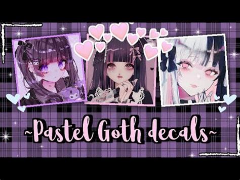 Pastel Goth Anime Icon Decals Decal Ids For Your Royale High Journal