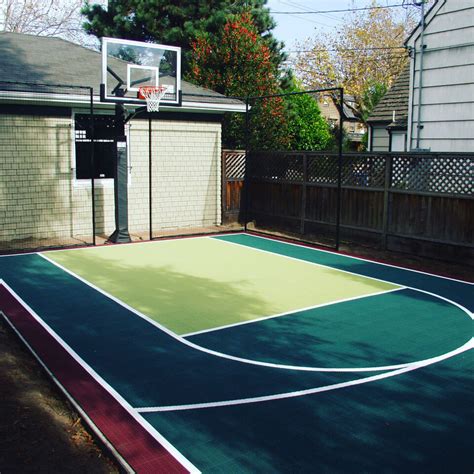 Backyard Basketball Courts Outdoor Residential
