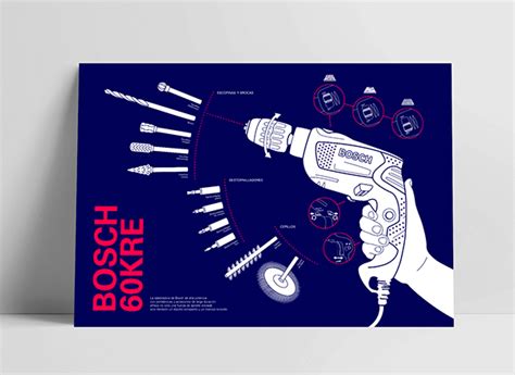 Bosch Drill Infographic On Behance