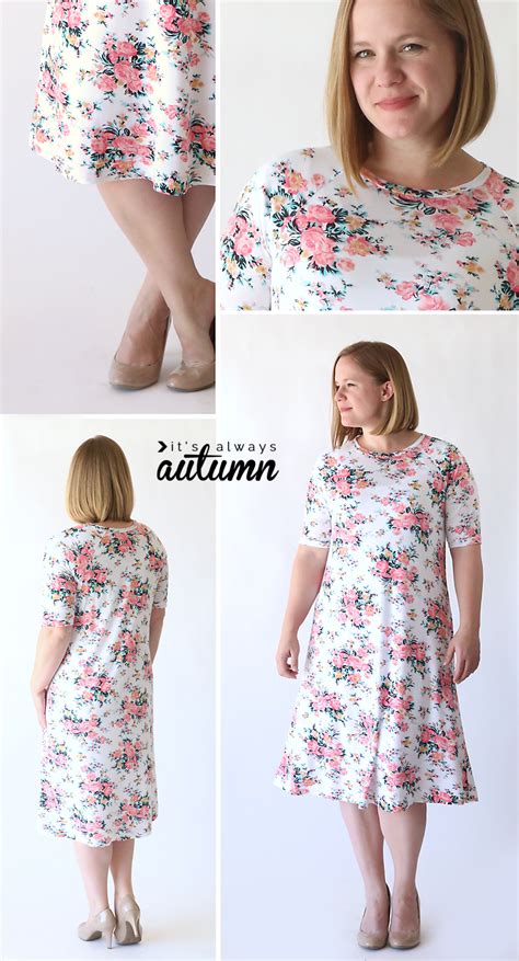 The Easy Tee Swing Dress Simple Sewing Tutorial Its Always Autumn