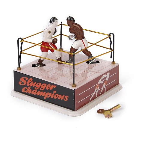 Boxing Ring And Boxers Tin Toy