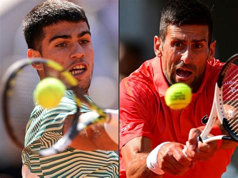 Novak Djokovic And Carlos Alcaraz In Era Defining French Open Duel