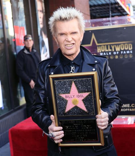 Billy Idol Honored With Star On Hollywood Walk Of Fame Daily News
