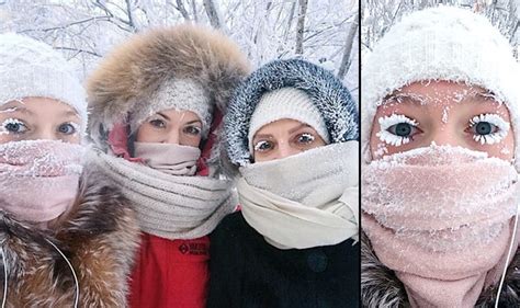 Oymyakon Worlds Coldest Village Records A Temperature Of 62°c Before