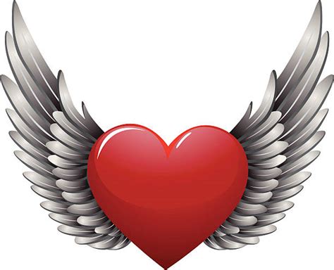 Best Winged Heart Illustrations Royalty Free Vector Graphics And Clip