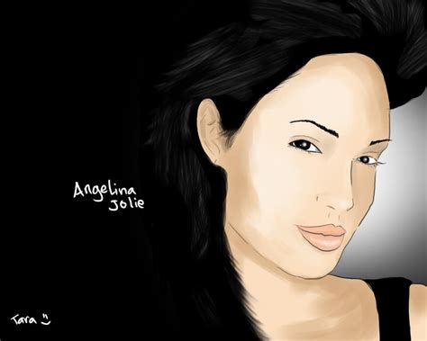 Digital Paintingangelina Jolie By Taramultimedia On Deviantart