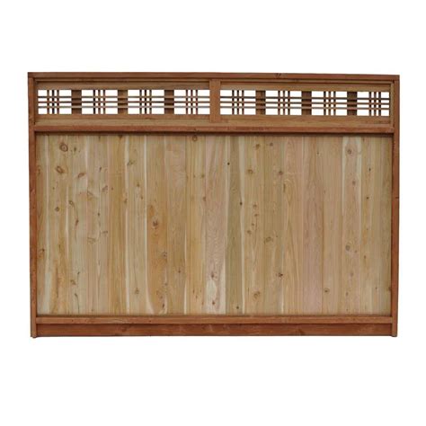 Nuvo iron rectangular decorative insert for fencing, gates, home, garden, acw61. Signature Development 6 ft. H x 8 ft. W Western Red Cedar ...