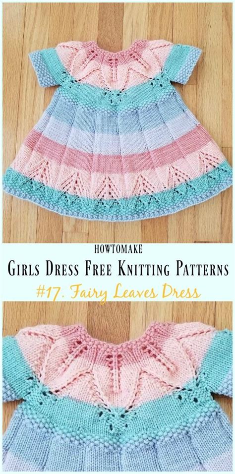 Little Girls Dress Free Knitting Patterns Baby Cardigan Knitting