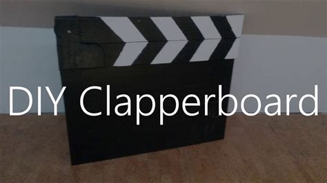 Diy Clapperboard Youtube