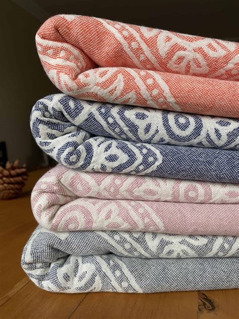Sydney Turkish Towel Pink 100 Organic Cotton Handmade Bath Towel