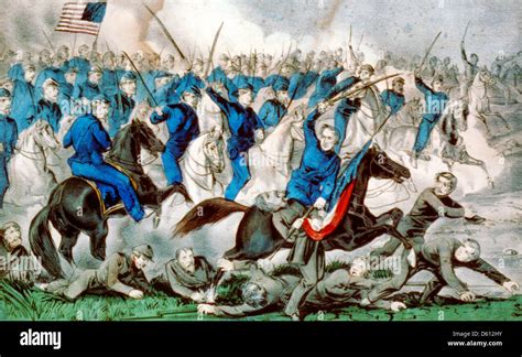 General Stonemans Great Cavalry Raid May 1863 Usa Civil War Stock