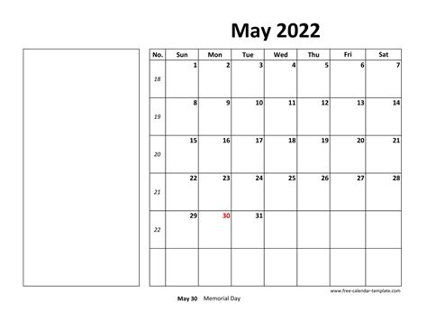 Free Printable May 2022 Calendars Wiki Calendar May 2022 Printable