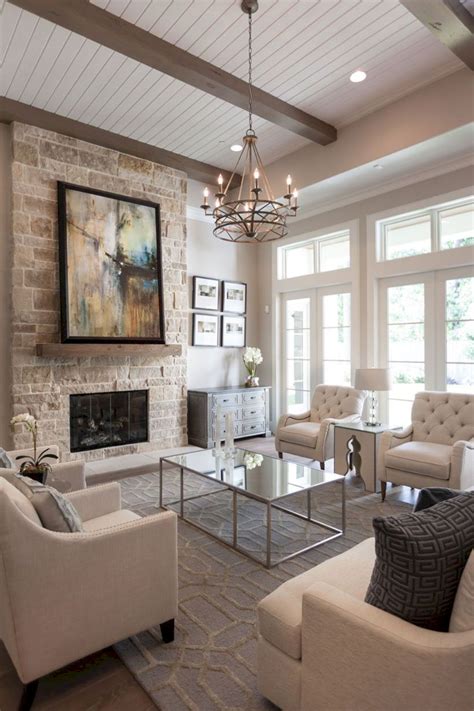 48 Adorable And Cozy Neutral Living Room Design Ideas ~
