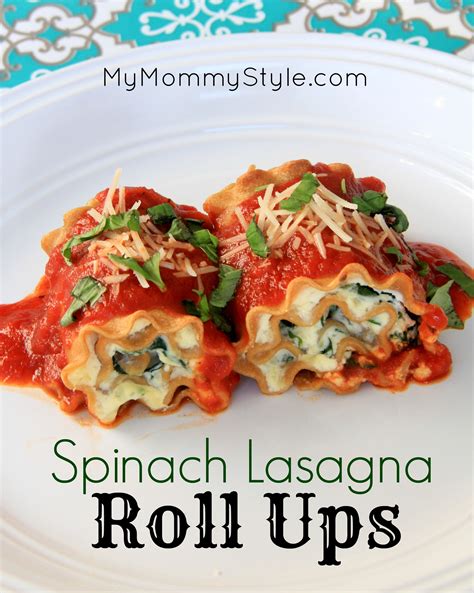 Spinach Lasagna Roll Ups Recipe Spinach Lasagna Rolls Food Recipes