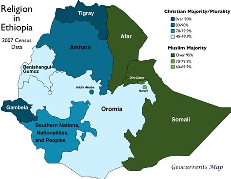 Language Map Of Ethiopia Cultural