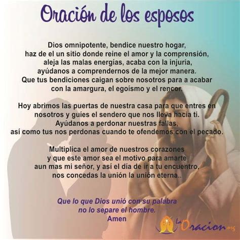 Oración De Los Esposos 🙏 La Oracion