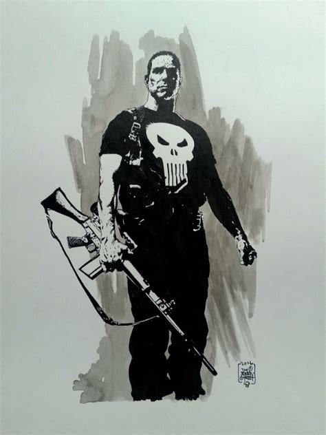 Punisher By Tim Bradstreet In Jens Walters Commissions Comic Art