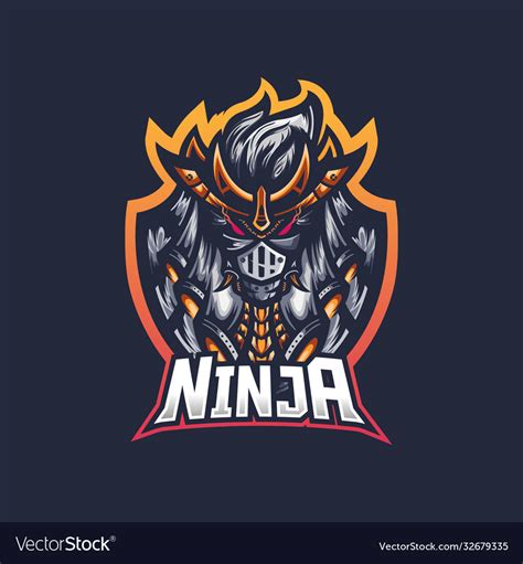 Ninja Mascot Logo Royalty Free Vector Image Vectorstock