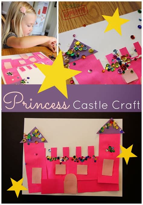 Toddler Approved Sparkly Princess Castle Craft