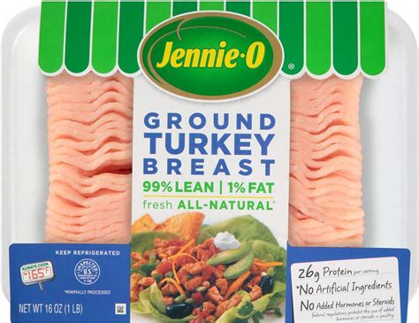 Jennie O Extra Lean Ground Turkey Breast 16 Ounce 1 Pound Bargainlow