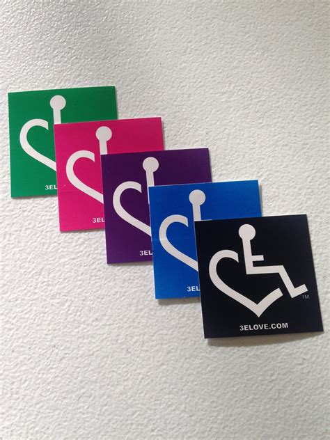 Stickers 3e Loves Wheelchair Heart