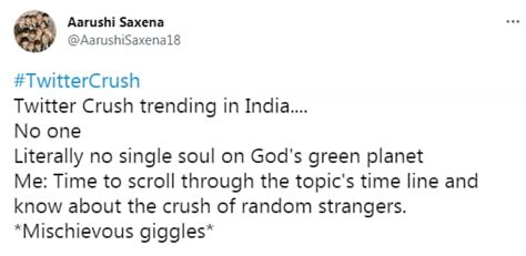 Twitter Crush Trend Takes Over Twitter People React With Funny Posts