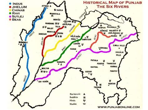 Rivers And Drainage System Of Punjab Punjab Pcs Exam Notes