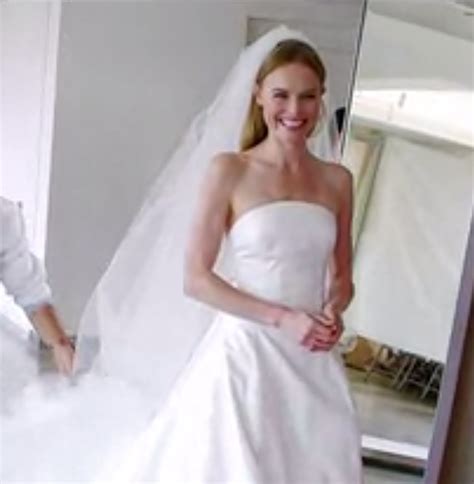 Kate Bosworth Wedding Dress Watch Her Try On The Gown For The First Time Video Huffpost