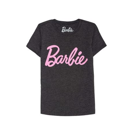 Barbie Barbie Girls 4 16 Classic Logo Glitter Graphic T Shirt