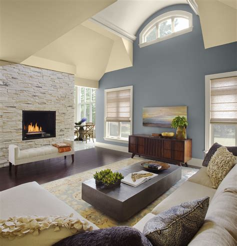 Vaulted Ceiling Living Room Paint Color Modern House
