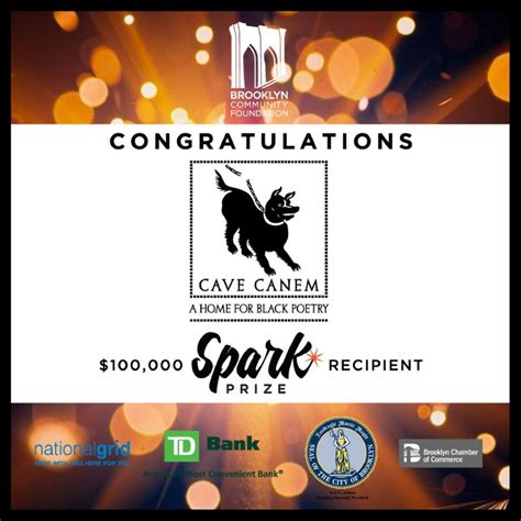 Cave Canem Blog Archive Cave Canem Wins 100000 Spark Prize