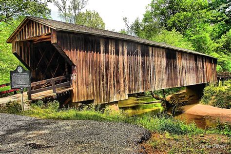 Oldest Covered Bridge In Georgia By Janie Oliver Redbubble