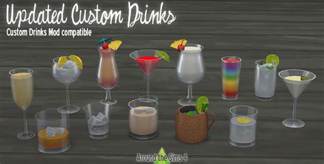 Around The Sims 4 Custom Content Download Drinkable Alcohols