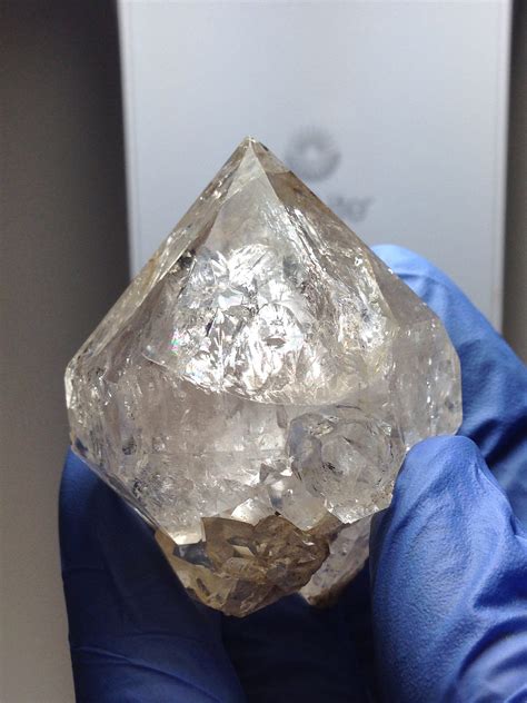 Large Herkimer Diamond Crystal W Small Secondary Crystals Attached