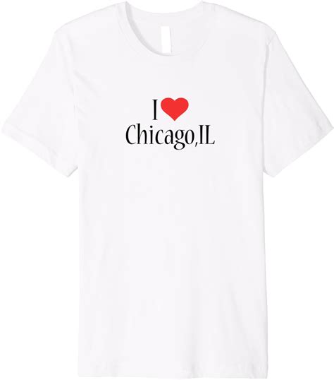 I Love Chicago Illinois Heart City State Combination