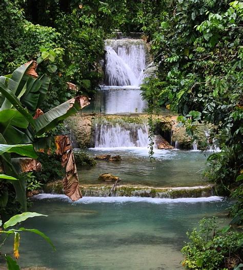 Mele Cascades Vanuatu Island Waterfall Cascade Waterfall Cascade