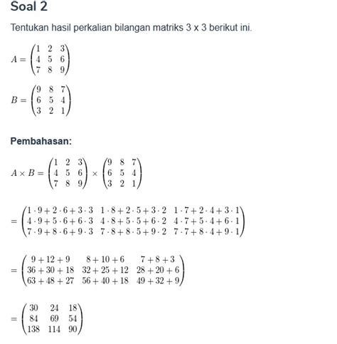 Perkalian Matriks 3x3 Calculator IMAGESEE
