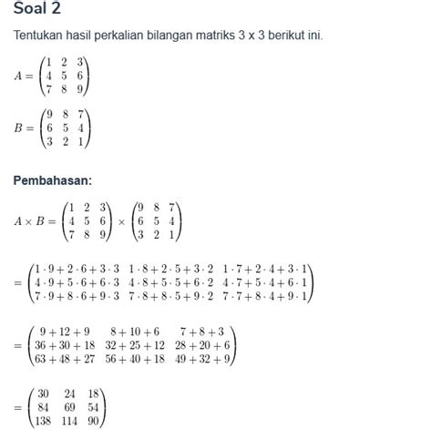 Perkalian Matriks X Calculator Imagesee