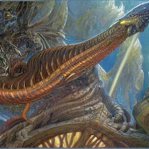 The Great Basilisk Fantasy Art By Donato Giancola And Stable