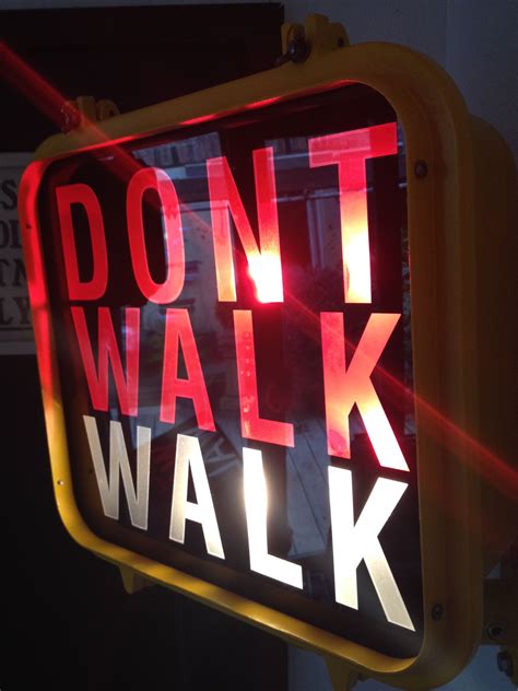 Walk Dont Walk Pedestrian Sign Neon Signs Signs
