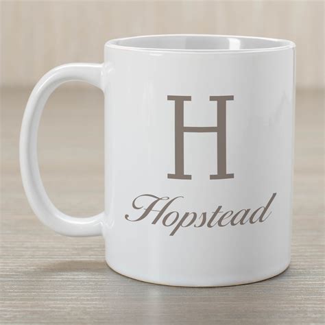 Personalized Initial And Family Name Coffee Mug Giftsforyounow