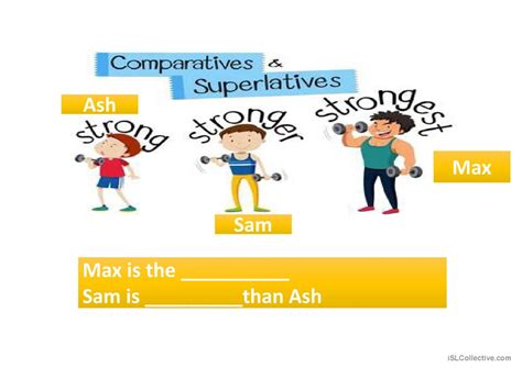 Comparative And Superlative General English Esl Powerpoints