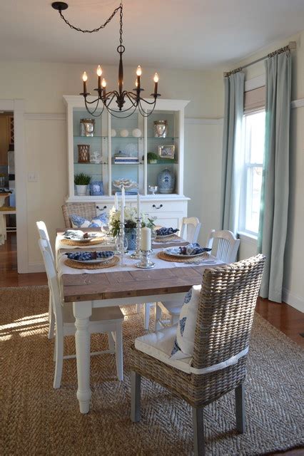 Designed with small spaces in mind, this elegant pub. Coastal Inspired Dining Room - Beach Style - Dining Room ...