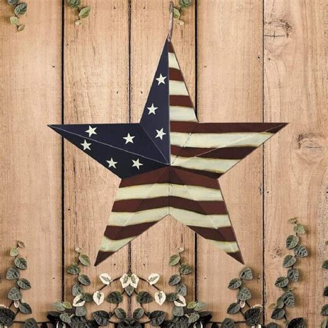 Gracie Oaks Metal Patriotic Old Glory Americana Flag Barn Star Wall