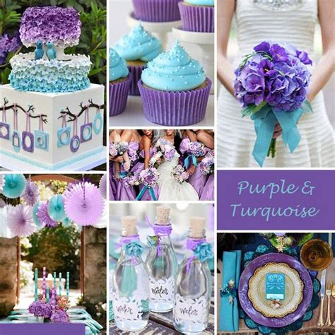 Purple And Turquoise Wedding Ideas Penney Wallen